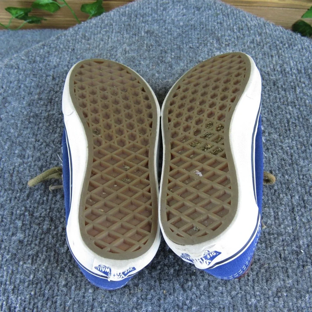 VANS‎ Sneaker  Boys Y 13 Medium Athletic Blue Leather Lace Up